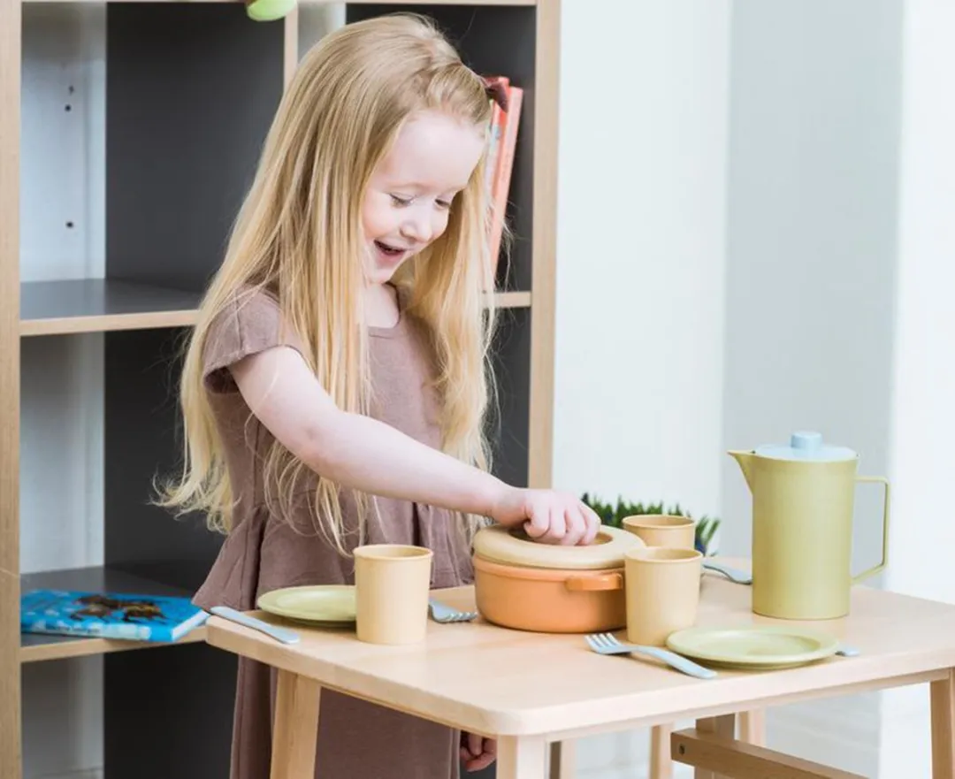 Dantoy Speelgoed Servies Bioplastic - 3 Kleuren