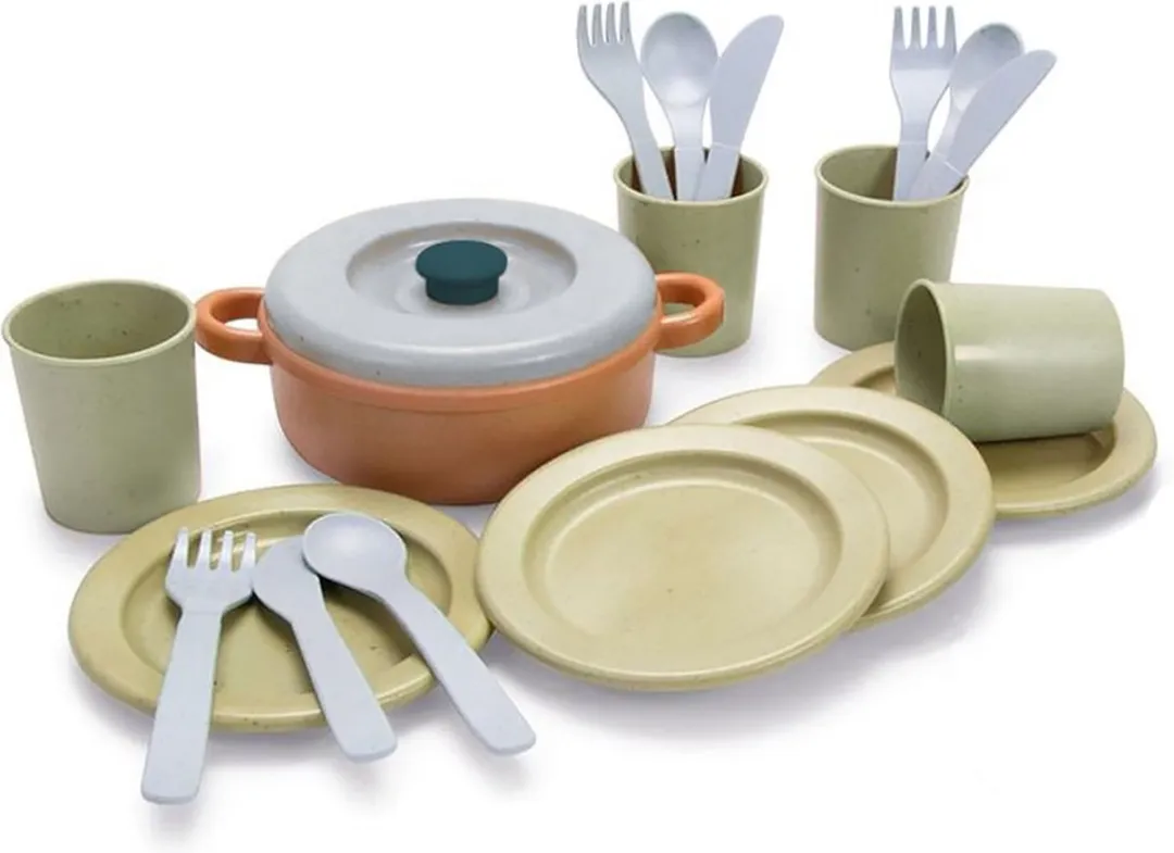 Dantoy Speelgoed Servies Bioplastic - 3 Kleuren