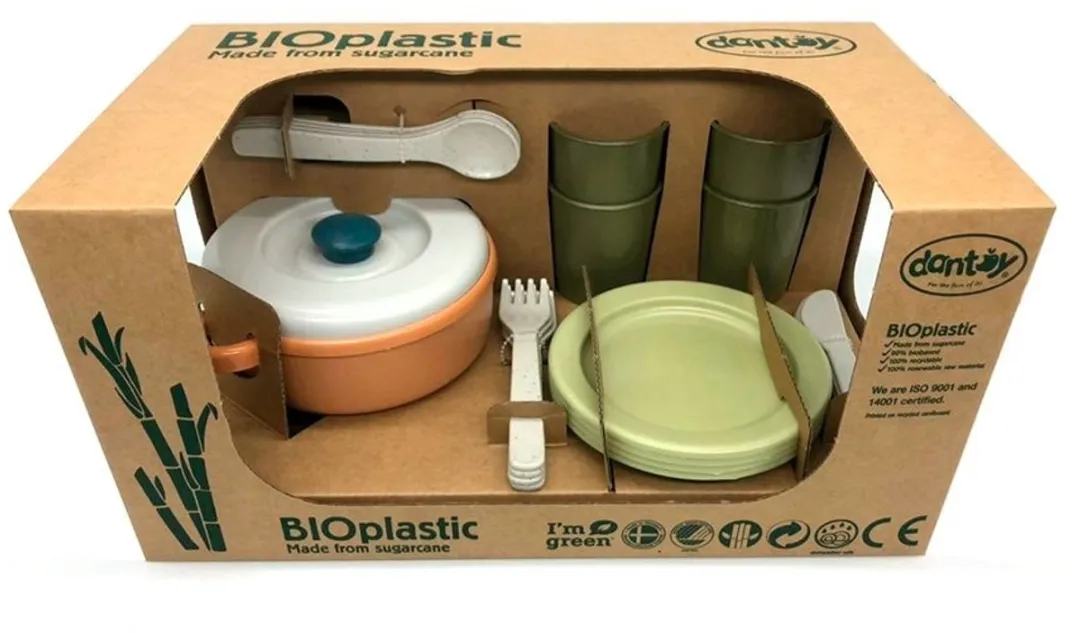 Dantoy Speelgoed Servies Bioplastic - 3 Kleuren