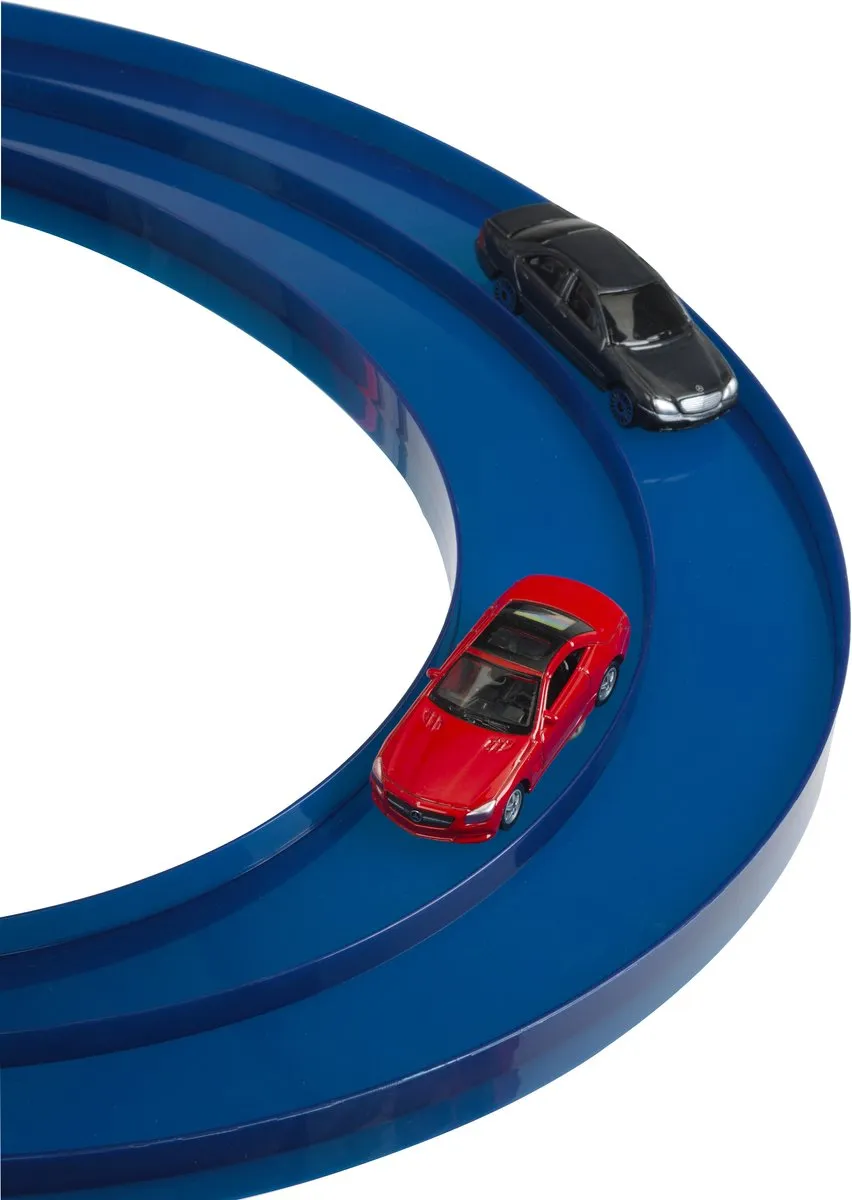Klein Toys Mercedes Parkeergarage 1:64 - 5 Niveaus - Wit/Blauw/Oranje