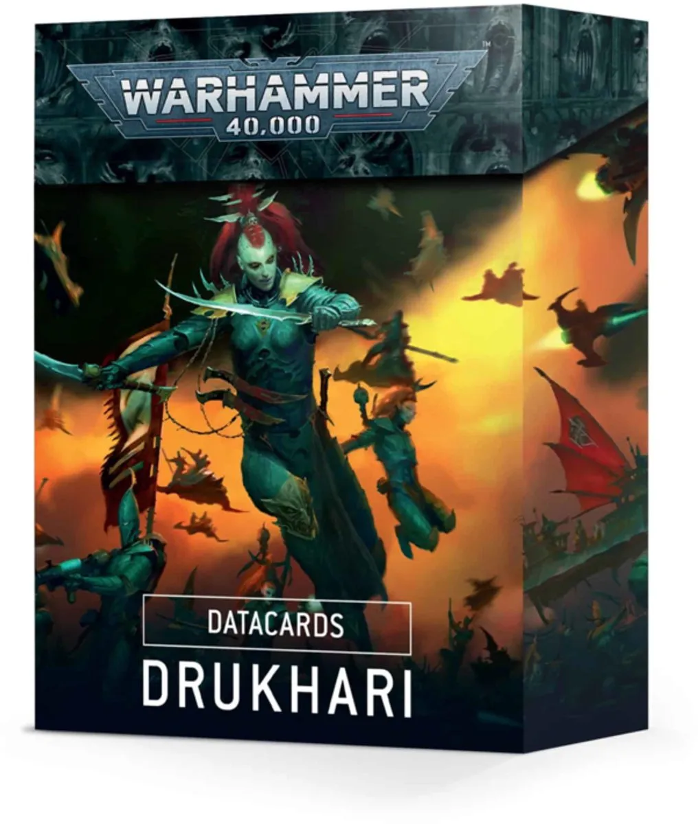 Games Workshop Warhammer 40.000 Drukhari Datacards