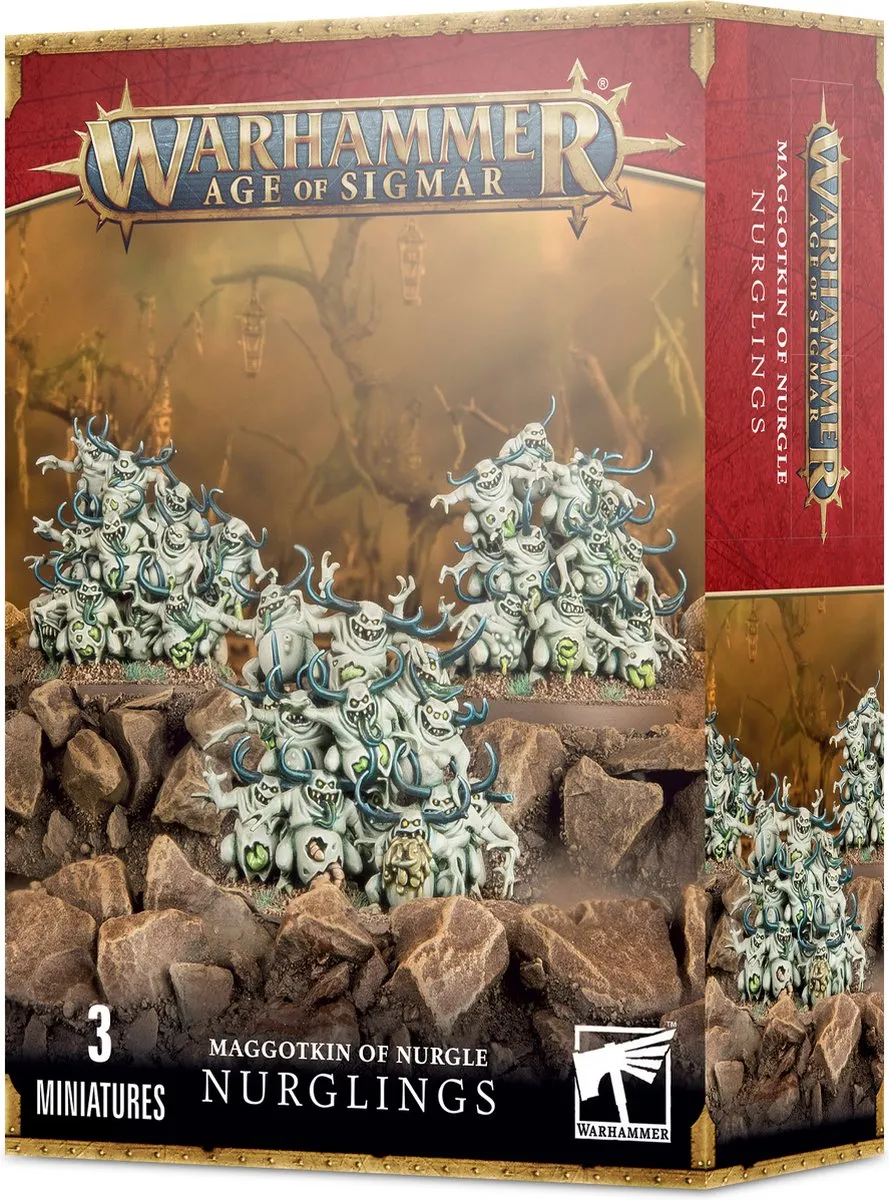 Games Workshop Daemons of Nurgle Nurglings 19-delig