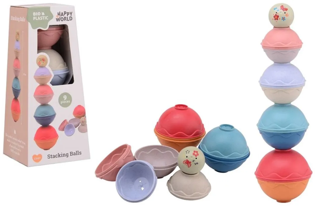 Johntoy Happy World Stapelspeelgoed - Multi - 22285