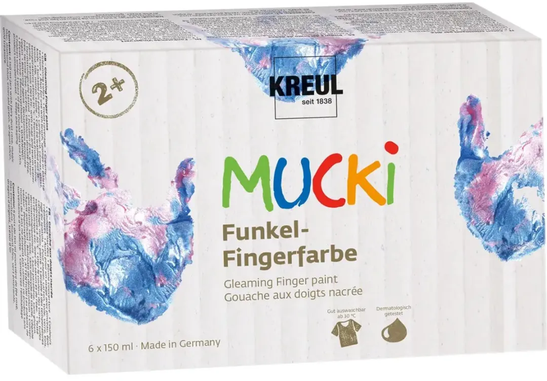 Kreul 2319 Vingerverf - 6 Kleuren 150ml - afbeelding 6 van 6