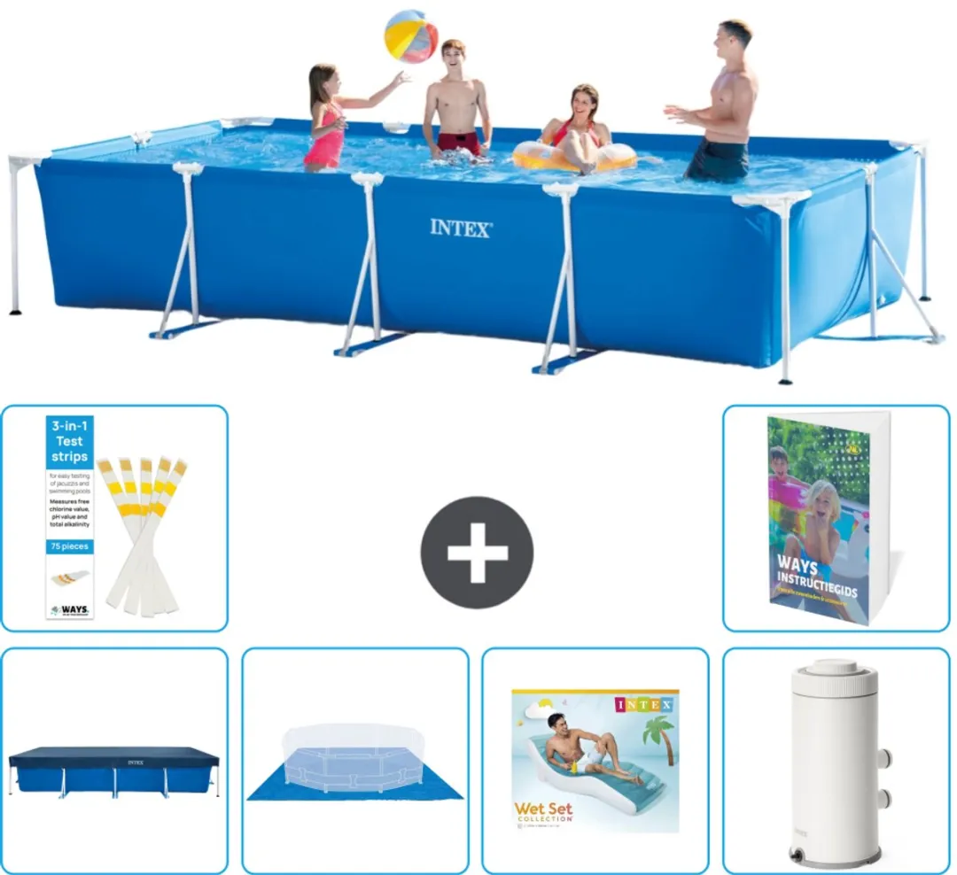 Intex Rechthoekig Frame Zwembad 450x220cm