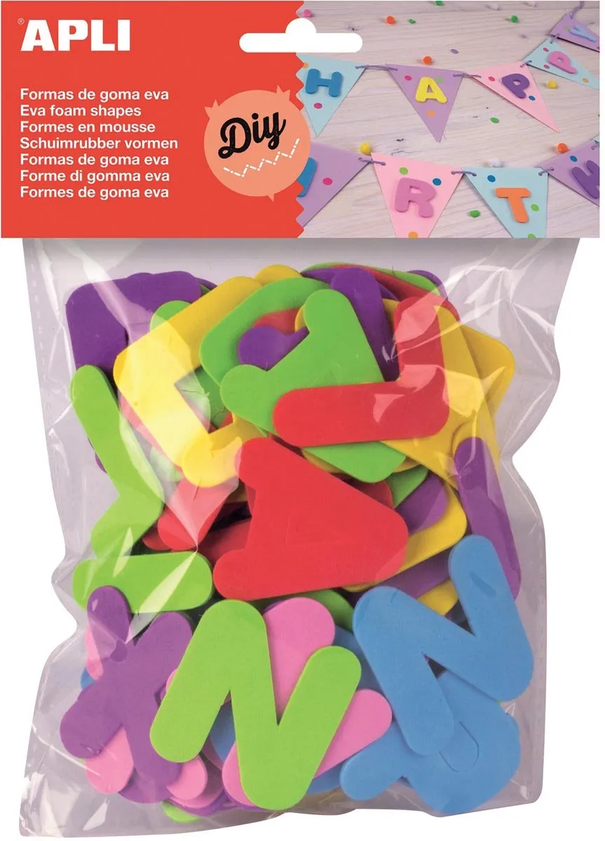 Apli Kids Letters Multicolor 5cm EVA Rubber