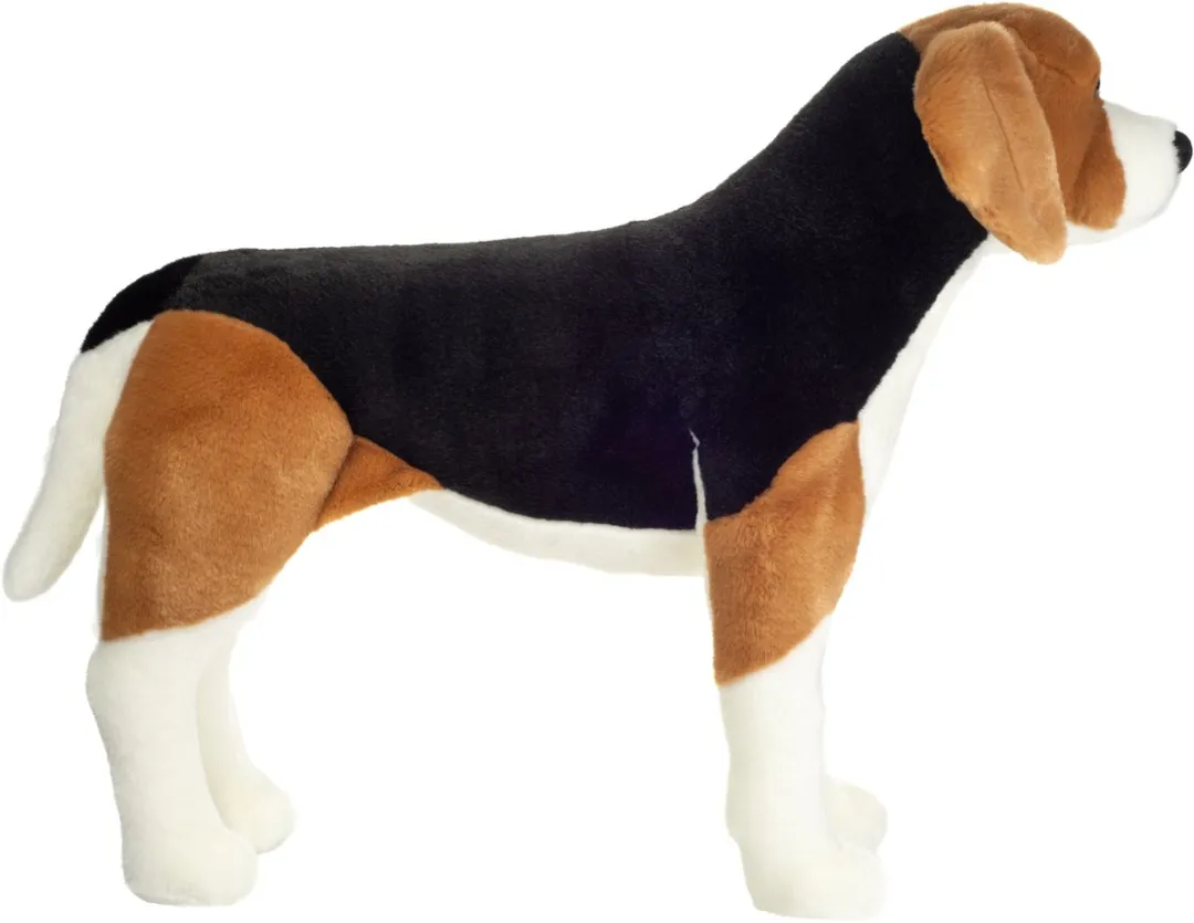 Hermann Teddy Knuffeldier hond Beagle - zachte pluche stof - premium kwaliteit knuffels - 60 cm