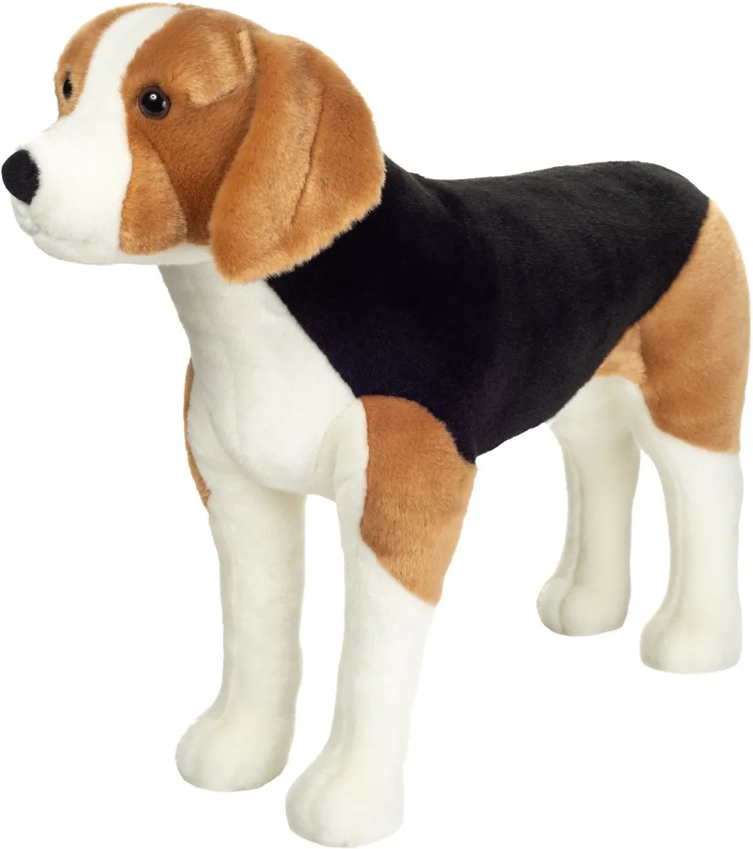 Hermann Teddy Knuffeldier hond Beagle - zachte pluche stof - premium kwaliteit knuffels - 60 cm