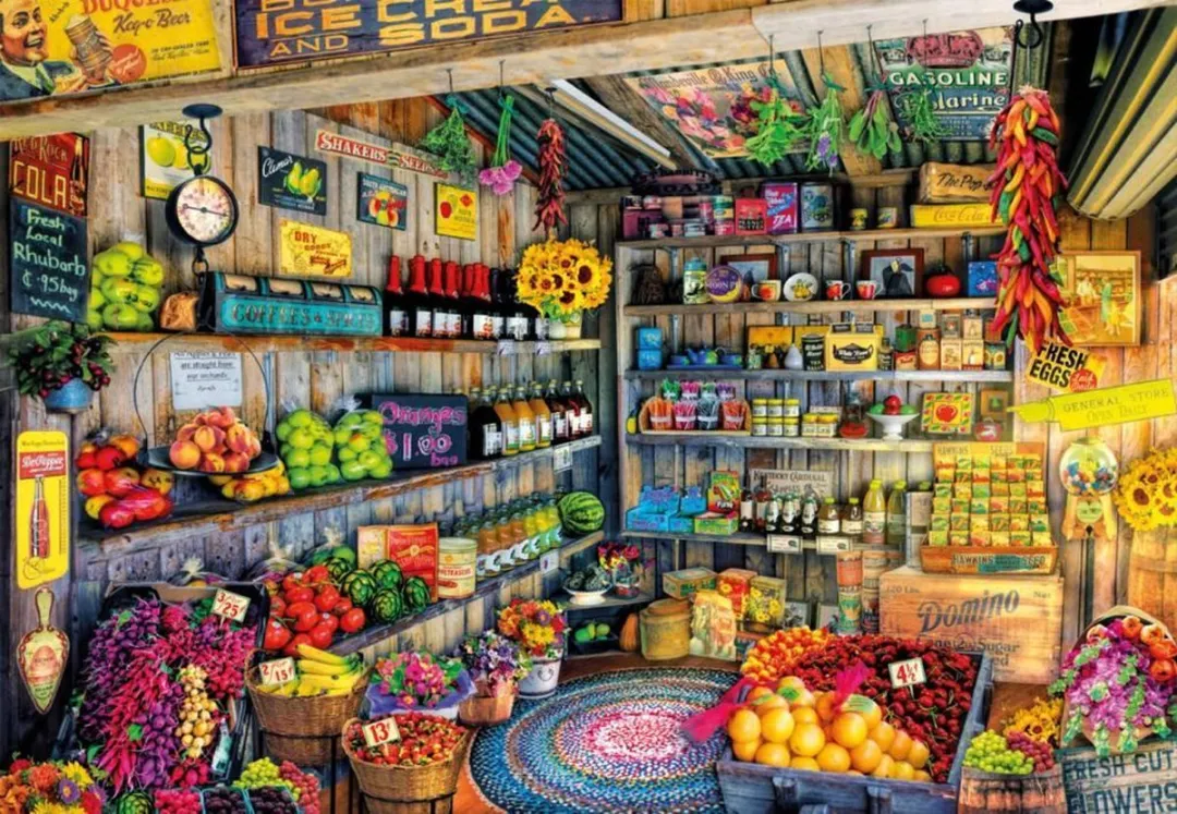 Educa - Puzzle 2000 - Farmers Market ( 017127)