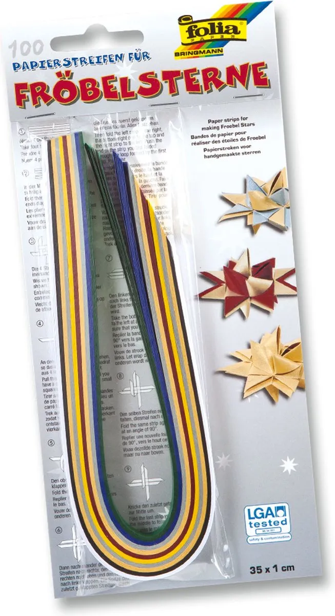 Folia Paper Strips Sterren 35x1cm