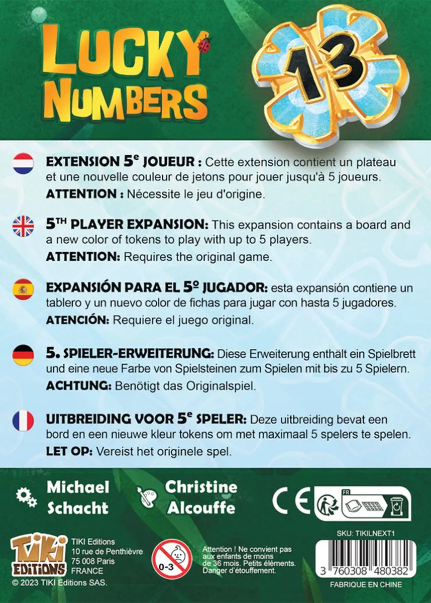 Geronimo Games Tiki Lucky Numbers Uitbreiding 5e Speler - Strategisch Spel