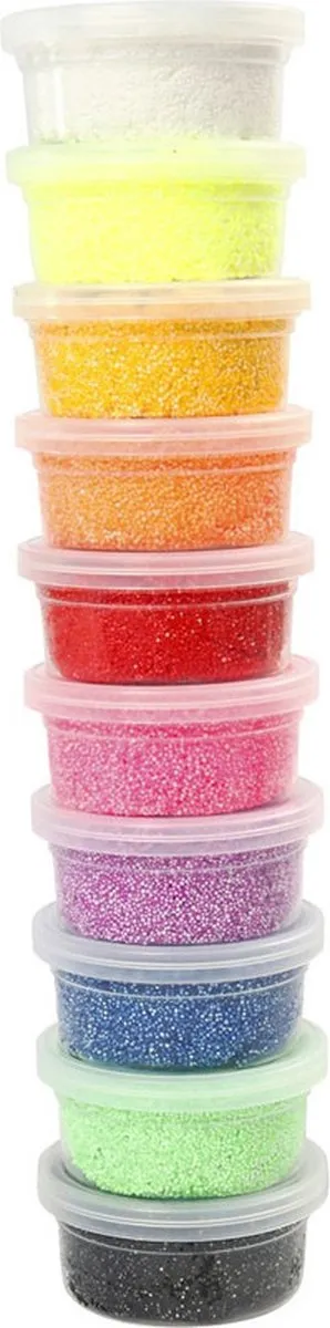 Creativ Company Hobby Foam Clay Knutselklei - 10x35g - Multi