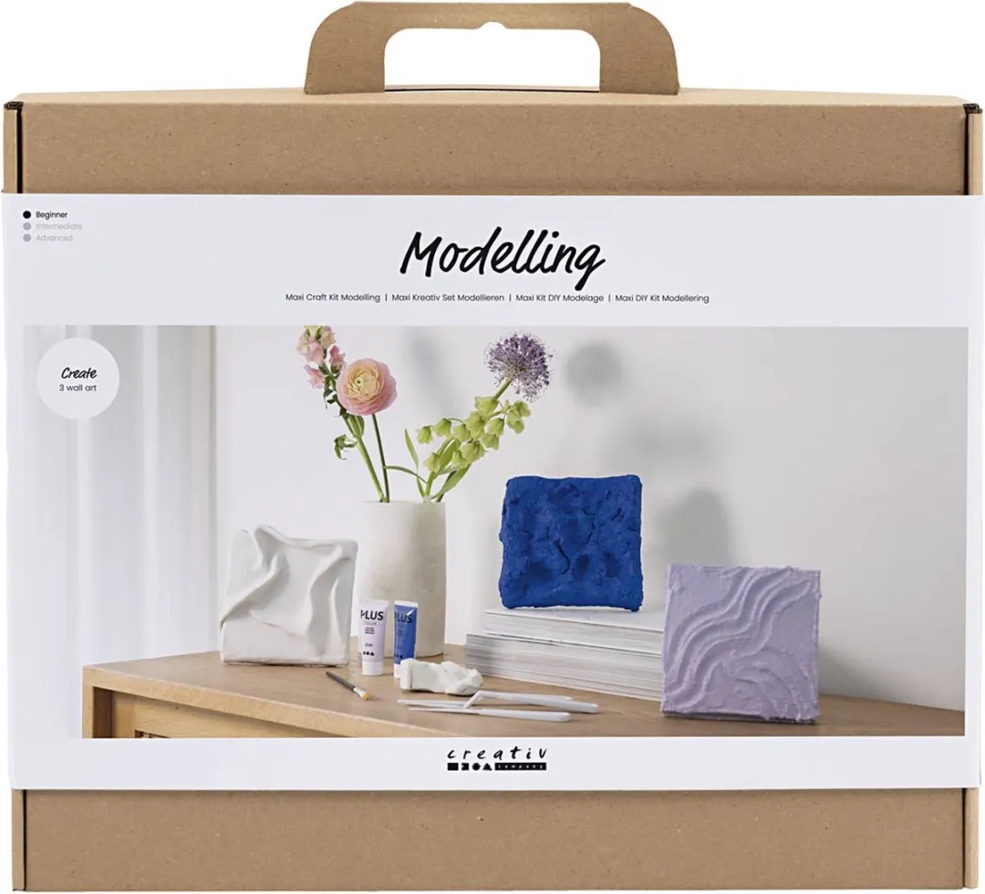 Creativ Company Maxi Hobbyset Boetseren Wanddecoratie - Multikleurig