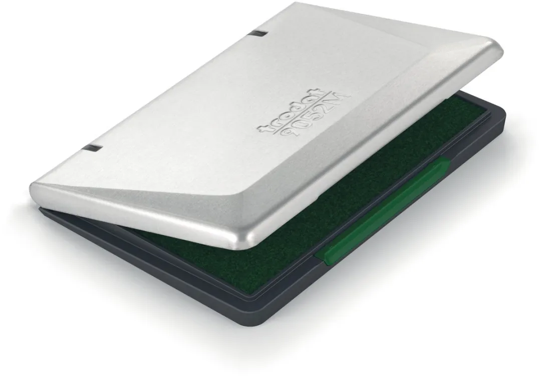 Inktkussen trodat metaal 9052m 110x70mm groen