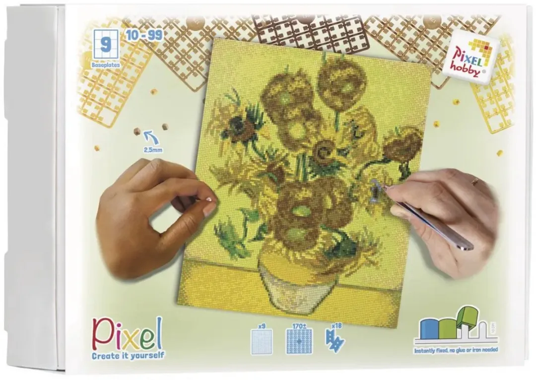 Creativ Company Pixelhobby Classic Zonnebloemen 30x37,5cm