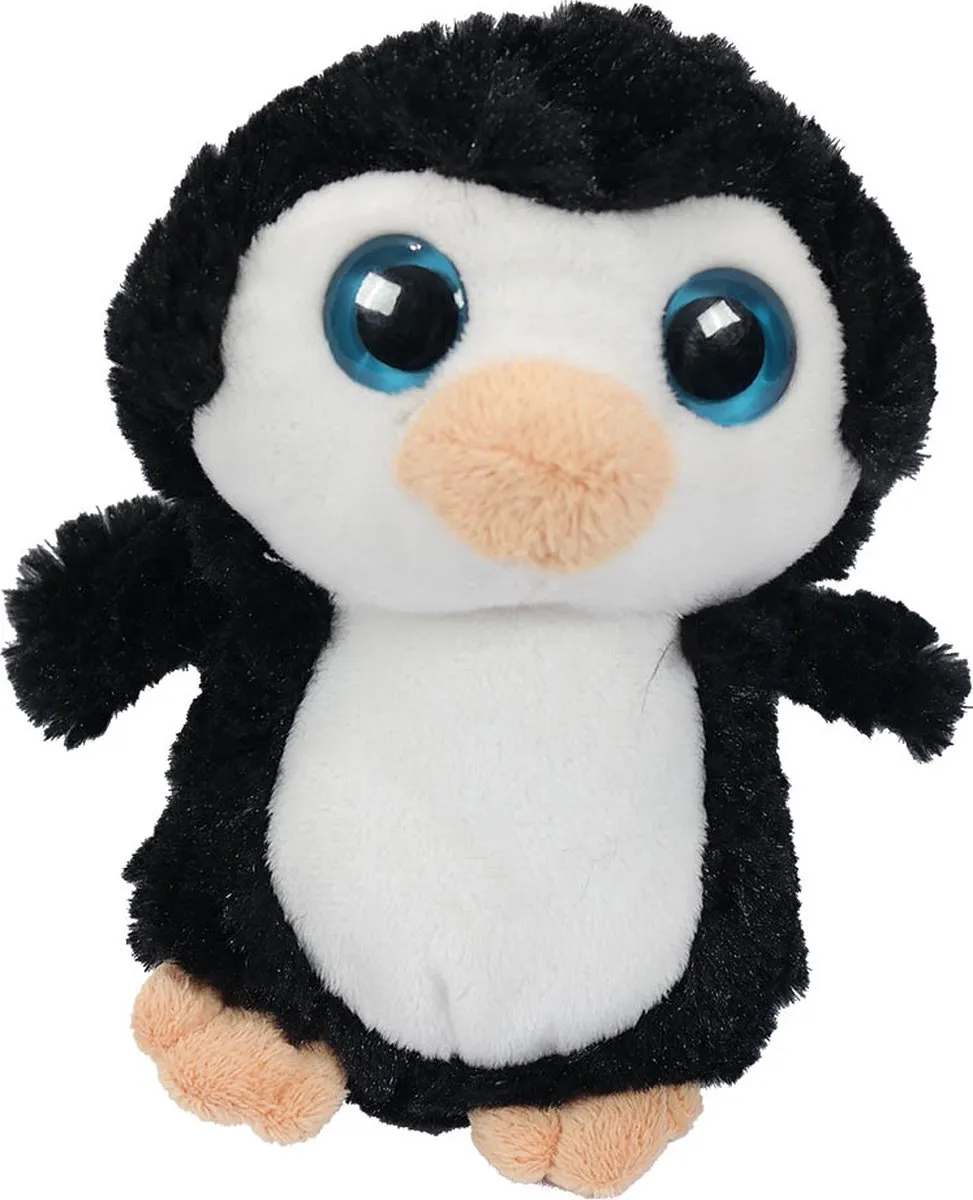 PIA Soft Toys Pluche Pinguïn 16cm - Zwart/Wit