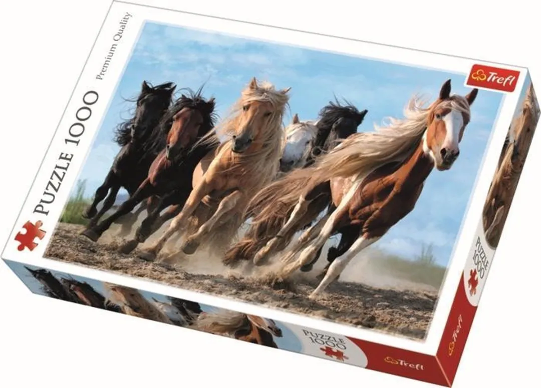 Trefl Paarden in galop Puzzel 1000 Stuks