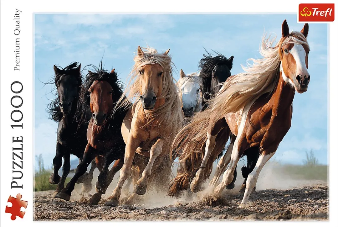 Trefl Paarden in galop Puzzel 1000 Stuks