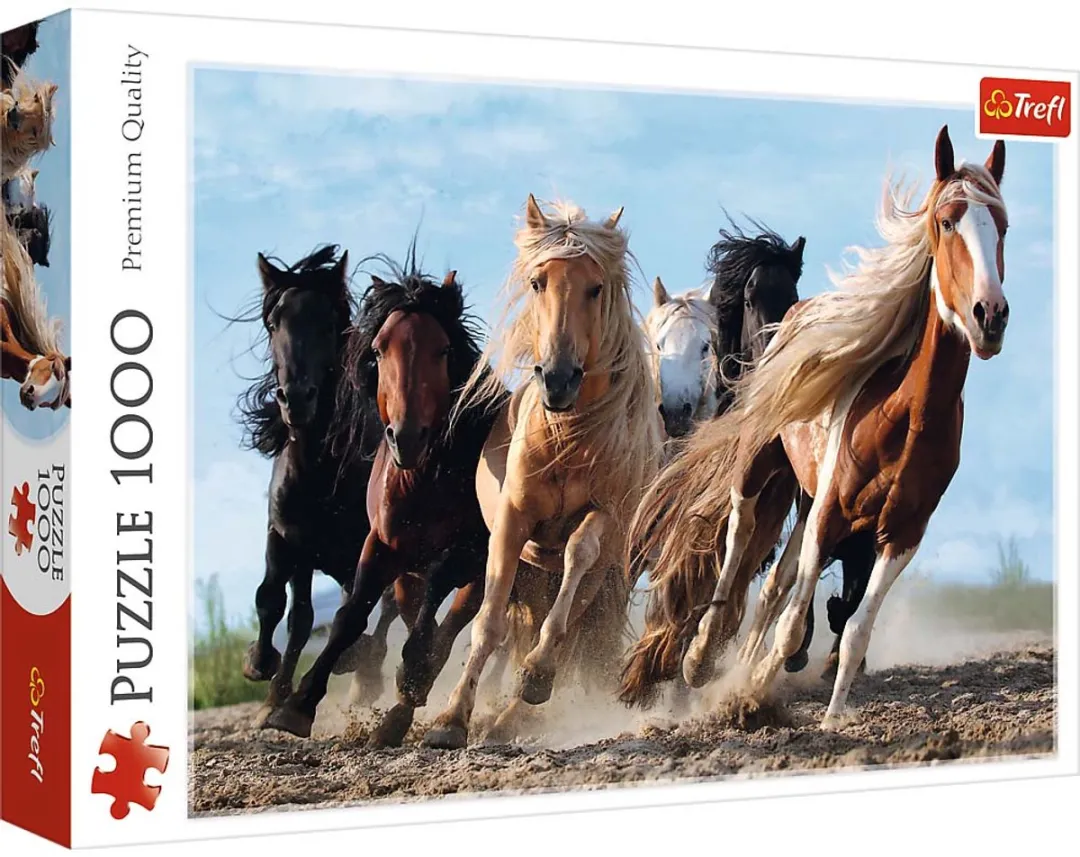 Trefl Paarden in galop Puzzel 1000 Stuks