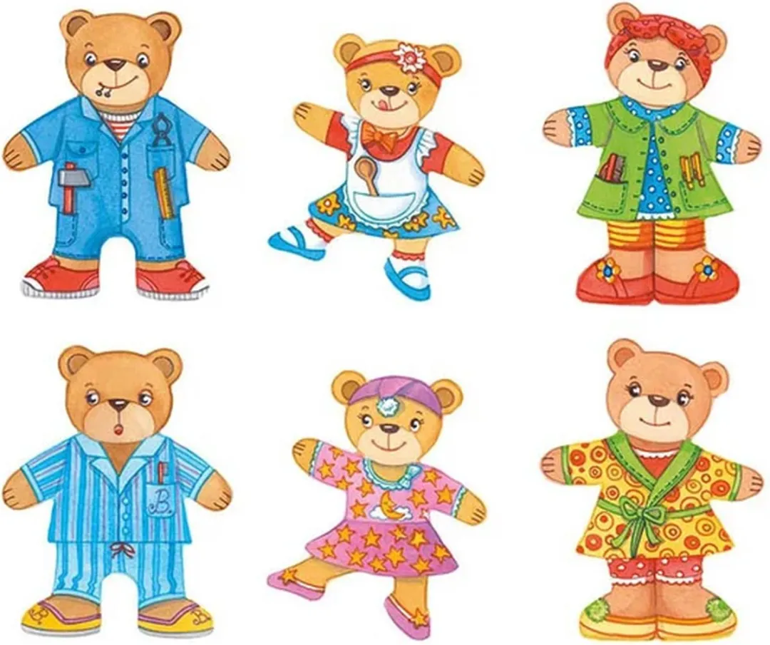 Goki Bear Design Dress Up Box - 36 Stuks - Multicolor