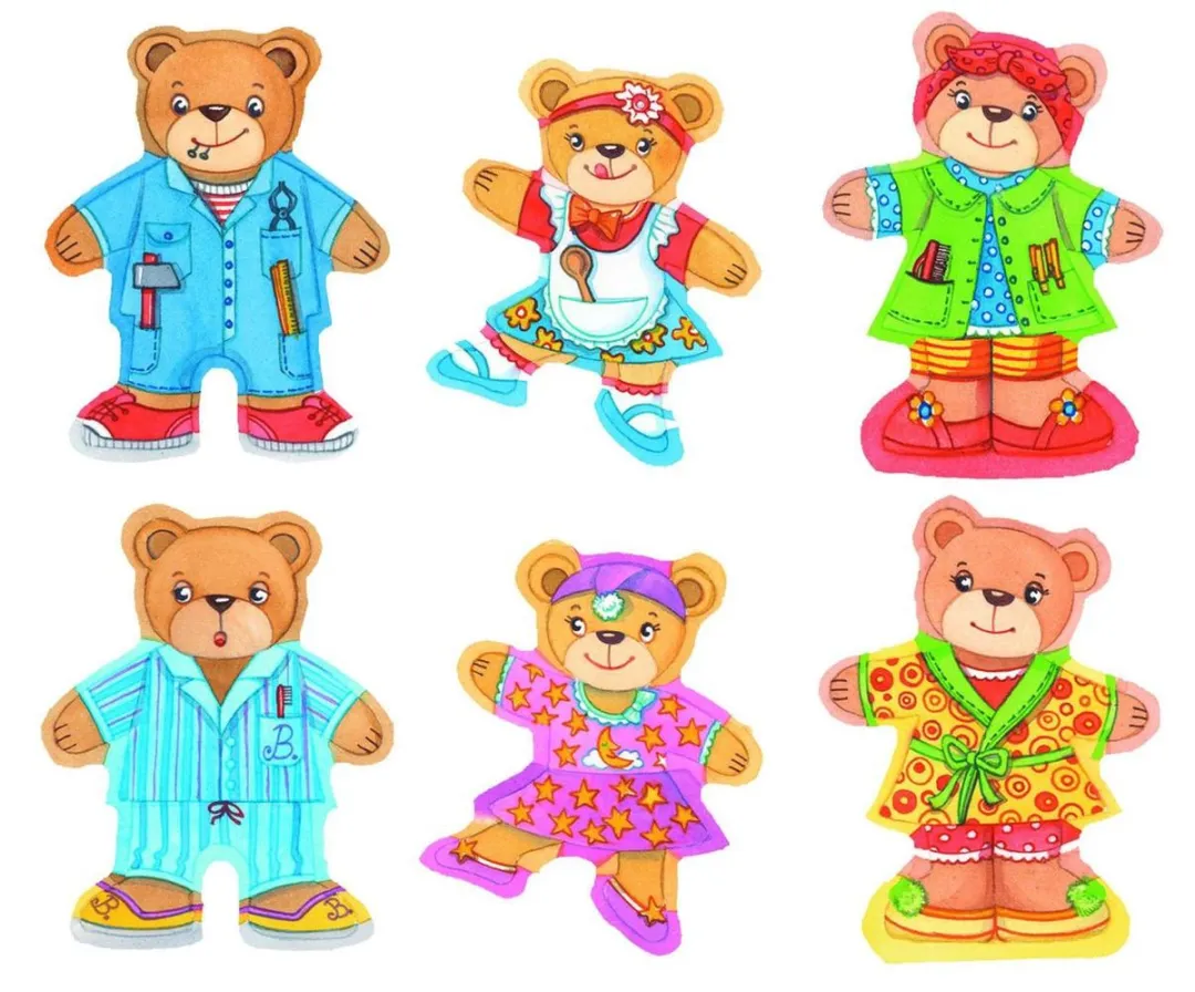 Goki Bear Design Dress Up Box - 36 Stuks - Multicolor