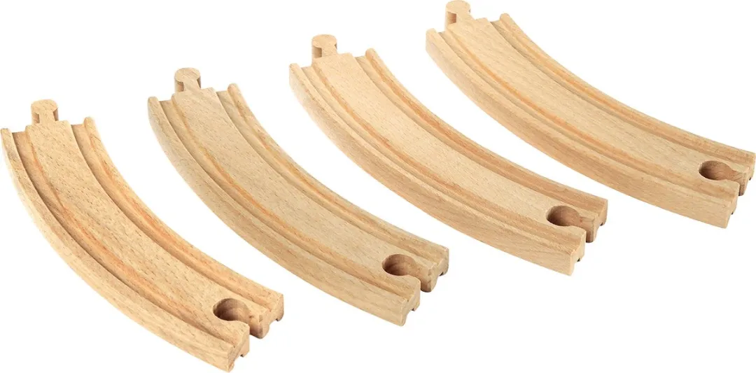 BRIO Lange gebogen rails 4-delig