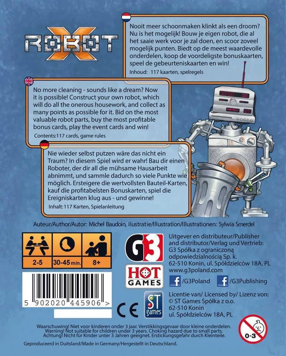 HOT Games Robot-X Bouwset Kaartspel - 2-5 Spelers