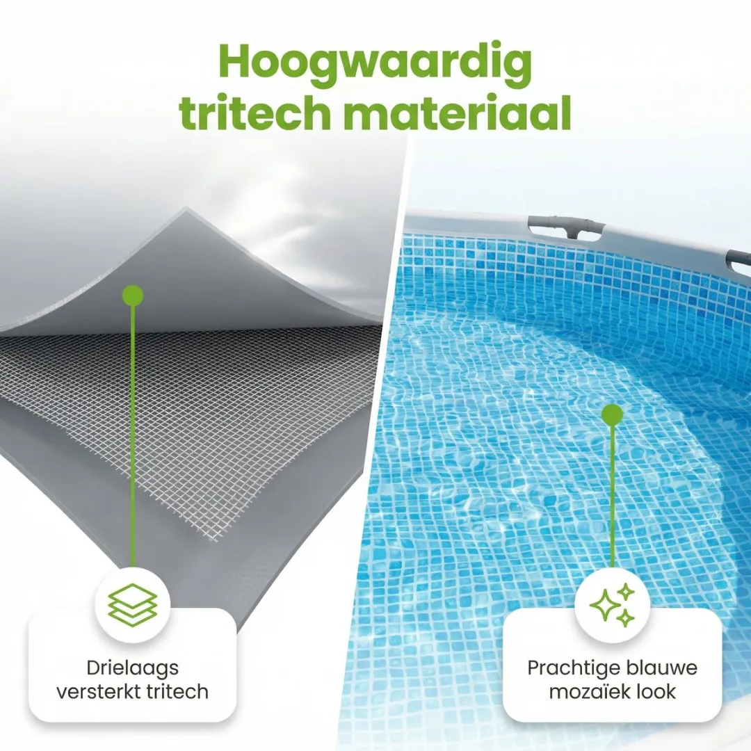 Bestway Power Steel Zwembad 549x274x122cm - 14.812L - Grijs - 8-delig