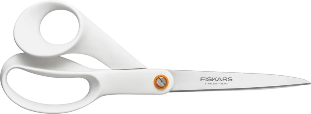 Fiskars Rechtshandige Stofschaar 21cm - Wit