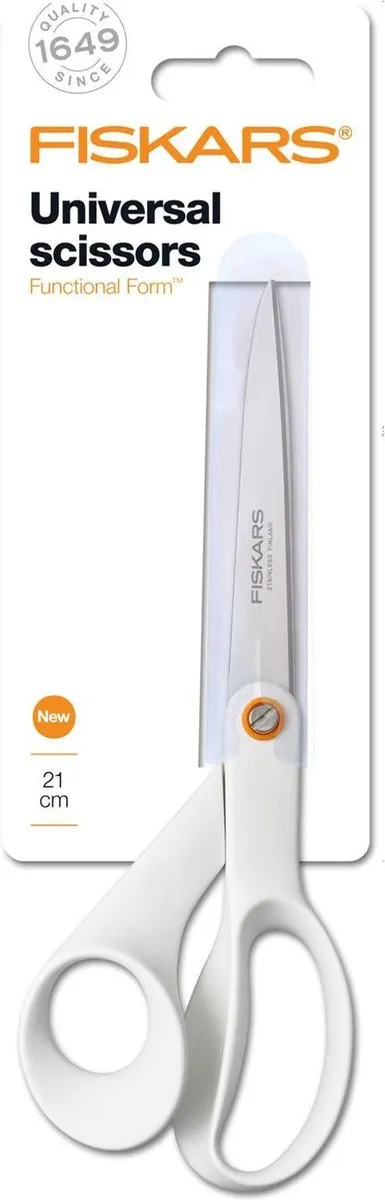Fiskars Rechtshandige Stofschaar 21cm - Wit