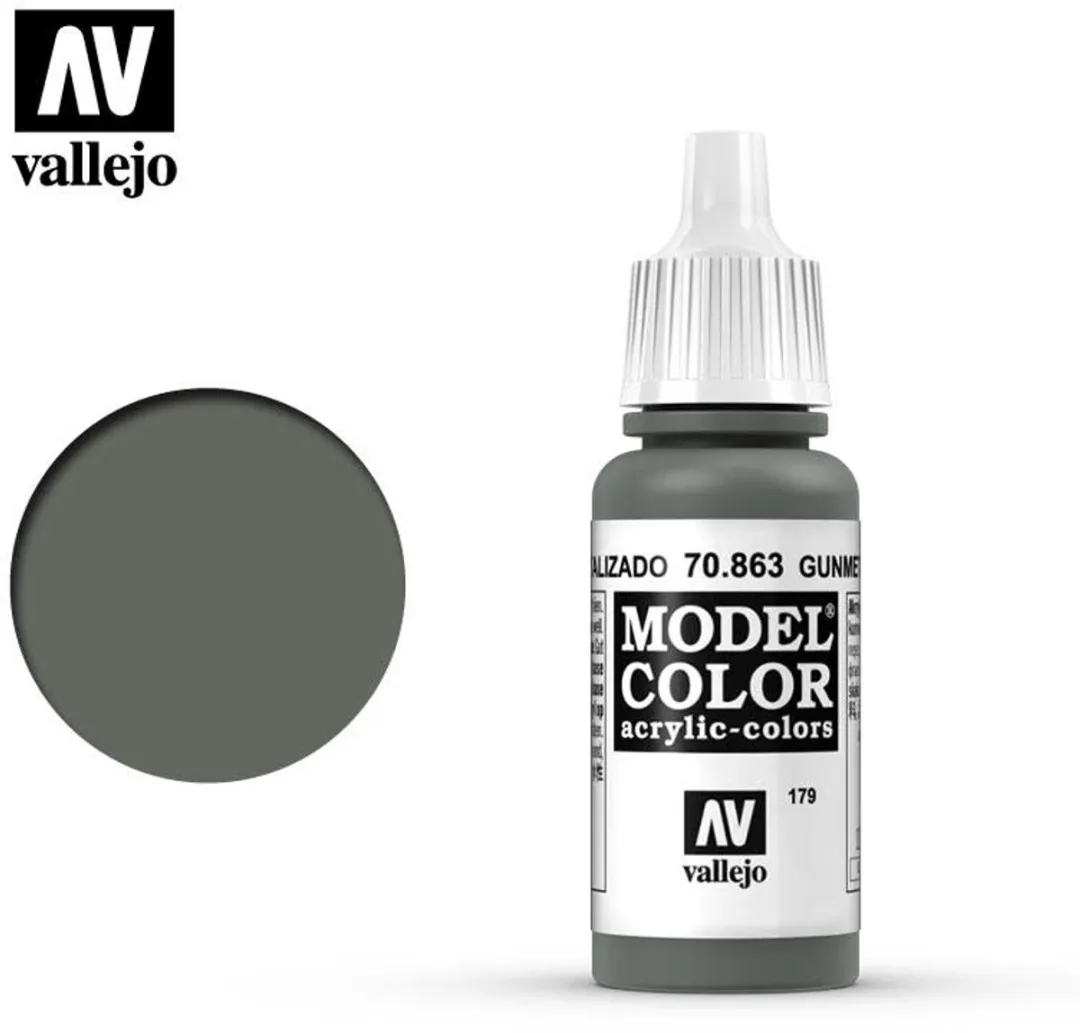 Vallejo Model Color Gunmetal Grey Acrylverf 17ml