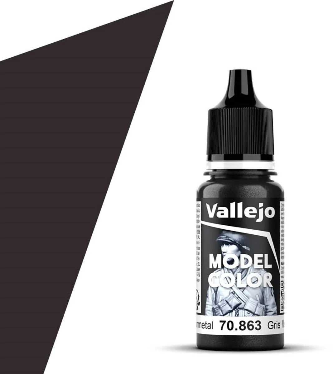 Vallejo Model Color Gunmetal Grey Acrylverf 17ml