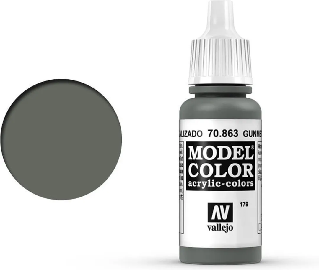 Vallejo Model Color Gunmetal Grey Acrylverf 17ml