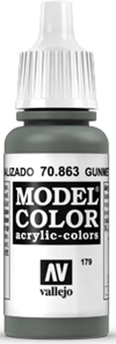 Vallejo Model Color Gunmetal Grey Acrylverf 17ml
