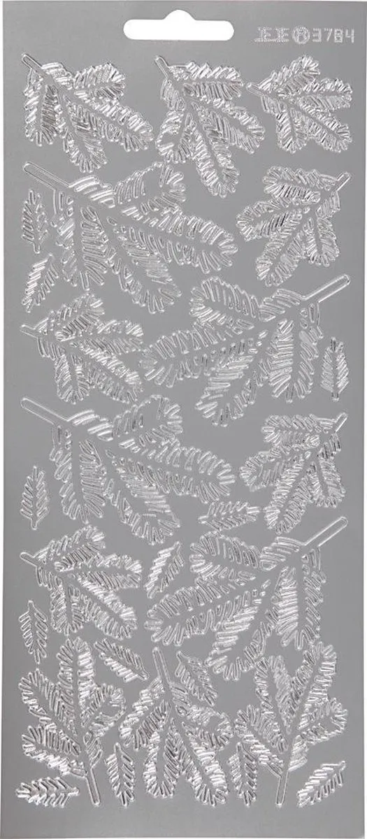 Creativ Company Botanische Zilver Stickers 27 Stuks