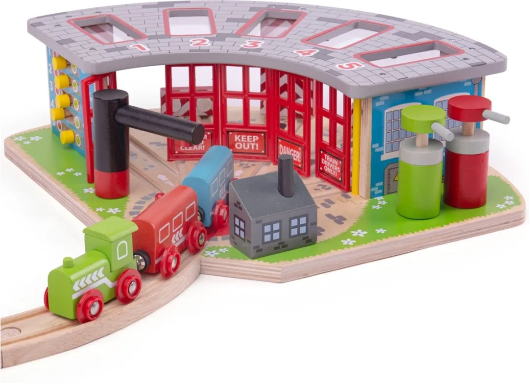BIGJIGS Houten Treinloods BJT192