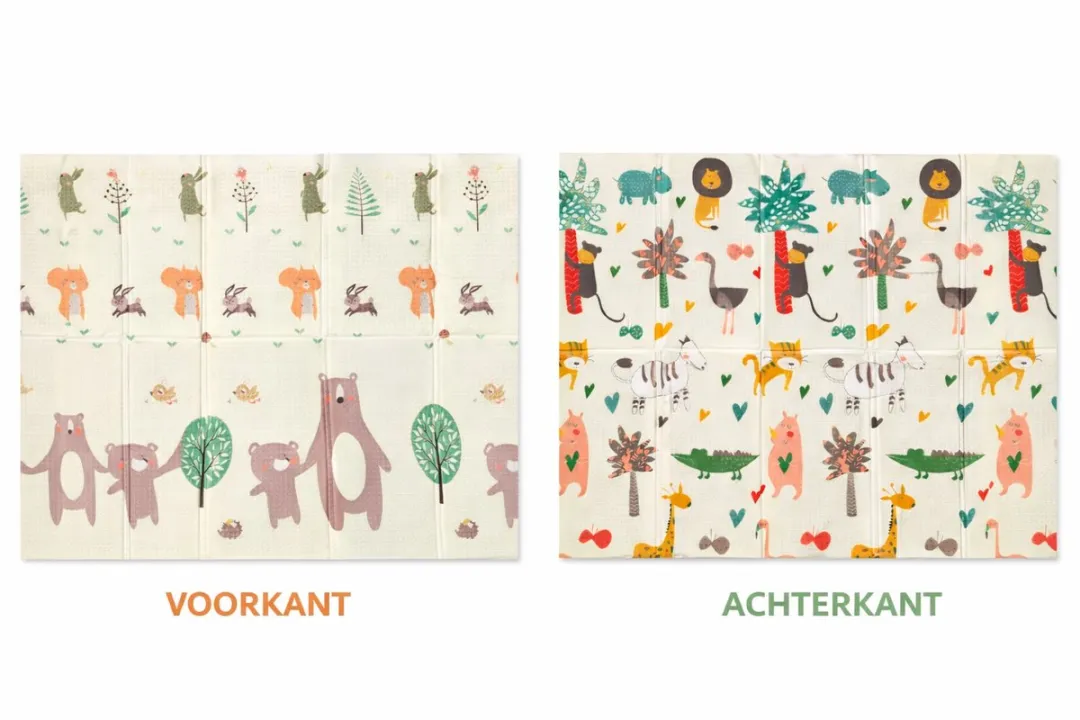 Jack Favorite Toys Speelmat Dierenprint 150x200cm - Multicolor