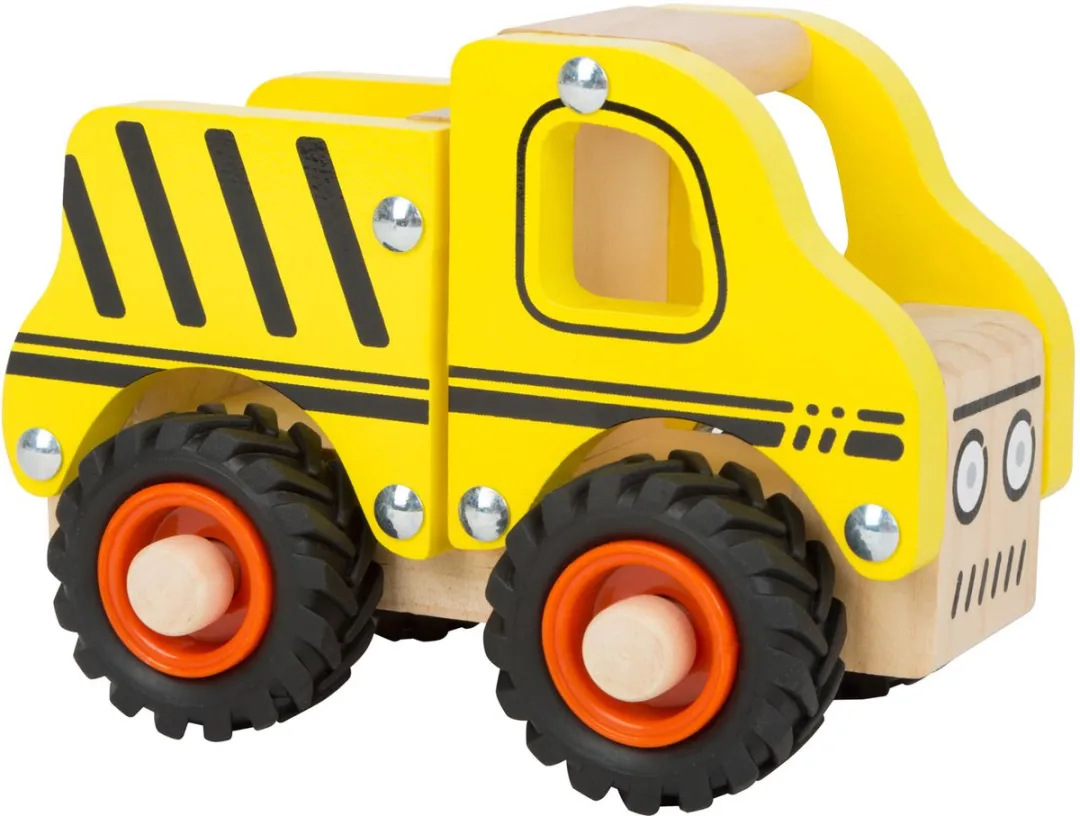 Small Foot Bouwplaats Houten Werkvoertuig 11096 - Geel
