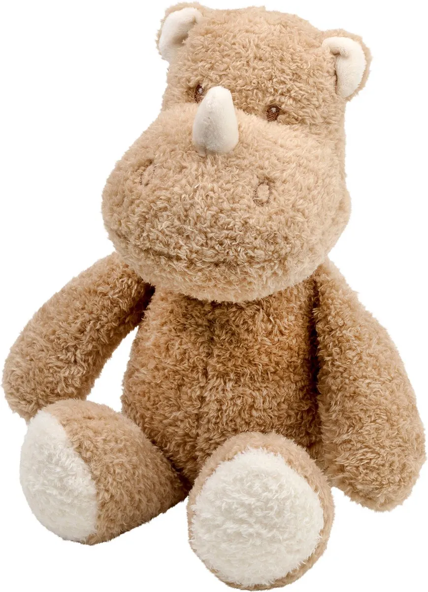 Nattou Teddy Knuffel Neushoorn 30cm - Karamel