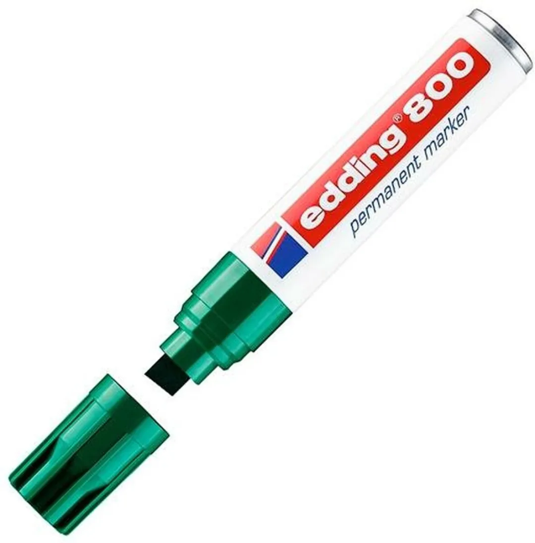 edding 800 Schuin Viltstift 4-12mm Groen - 5 Stuks