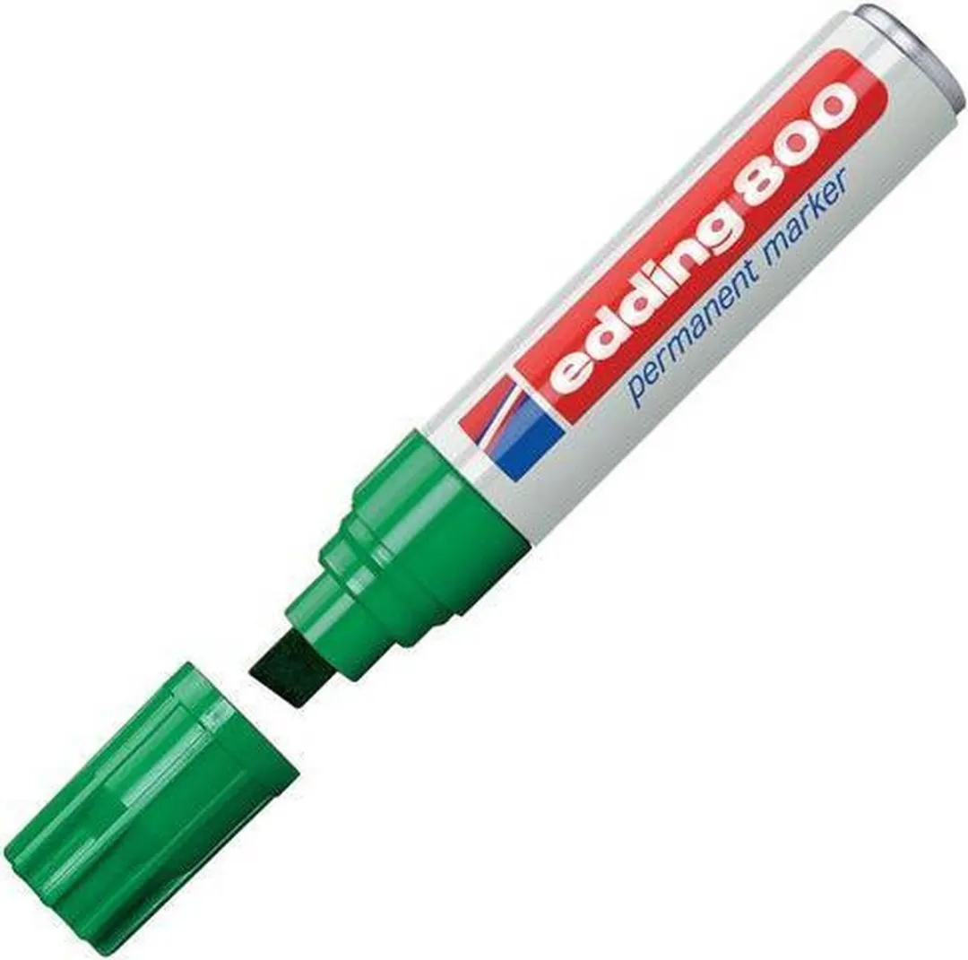 edding 800 Schuin Viltstift 4-12mm Groen - 5 Stuks