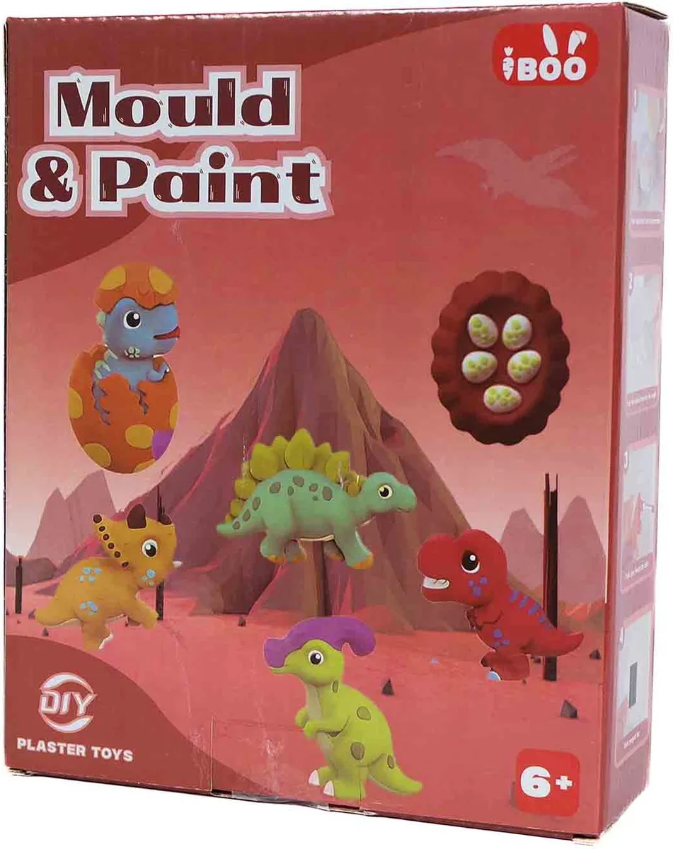 PIA Soft Toys Dinosaurus Gips Gieten Set