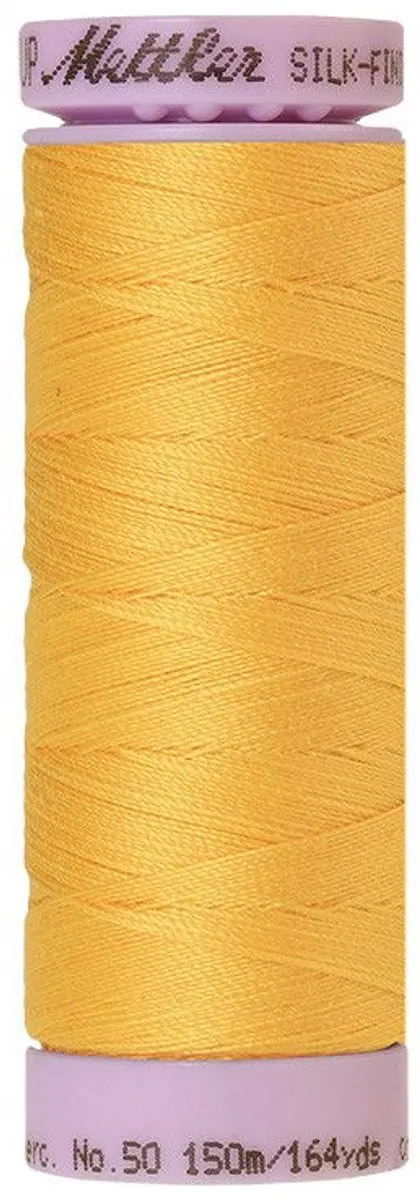 Amann Mettler Silk-Finish Cotton 0120 150m - Zwart/grijs/wit