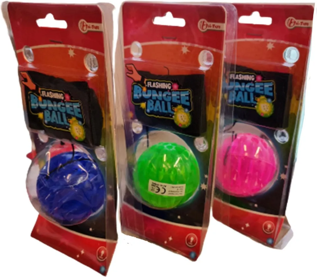 Toi-Toys Bungeebal met Licht 35484Z - Multi kleuren