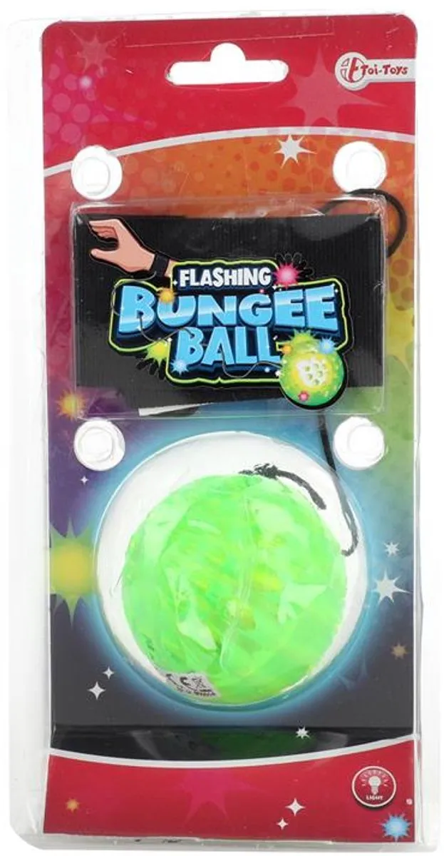 Toi-Toys Bungeebal met Licht 35484Z - Multi kleuren