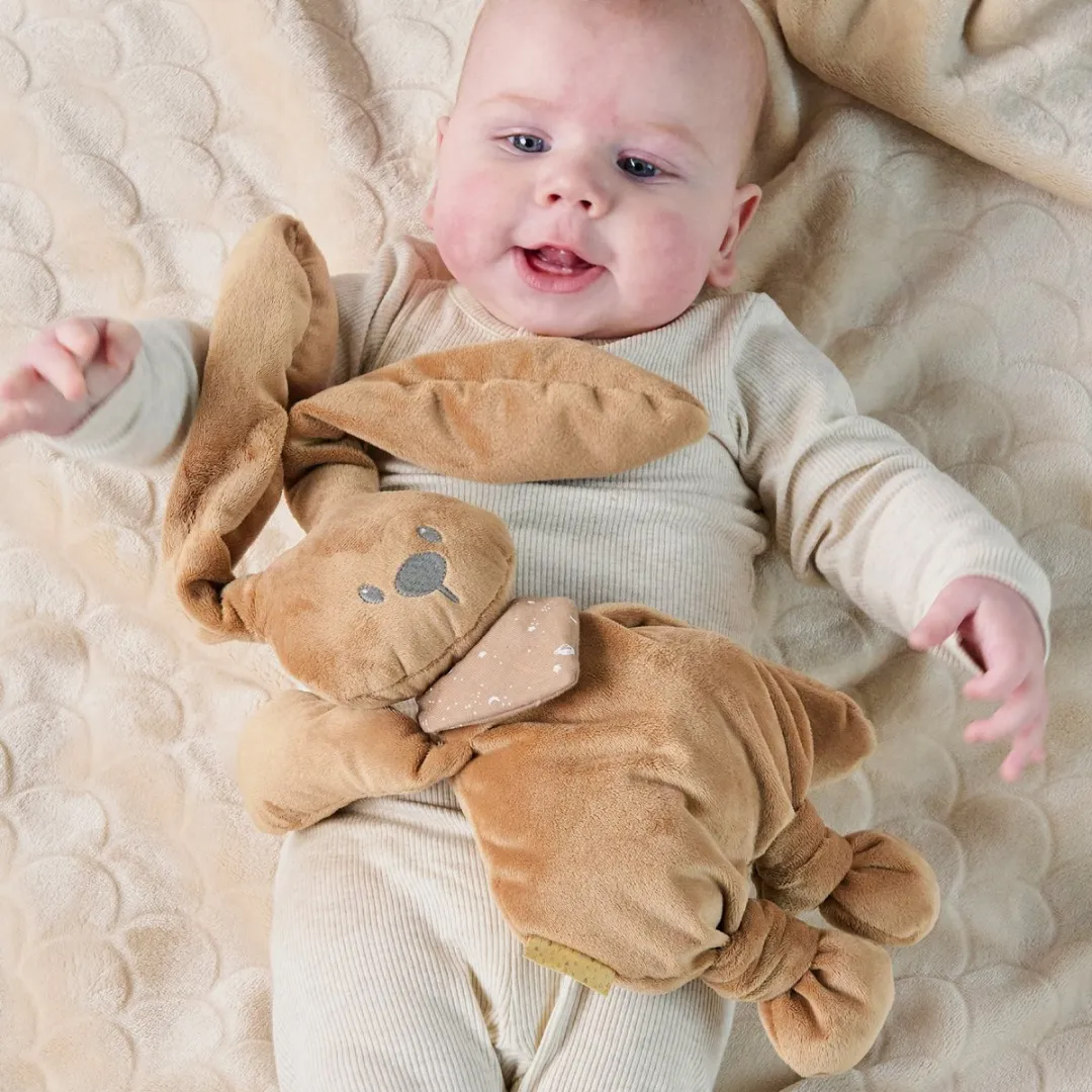 Nattou Lapidou Knuffel Konijn 30cm - Mokka