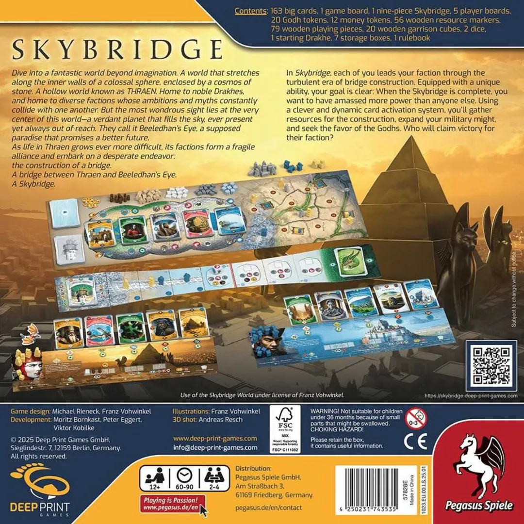 Asmodee Skybridge PEG57828E Strategisch Bordspel - 2-4 Spelers