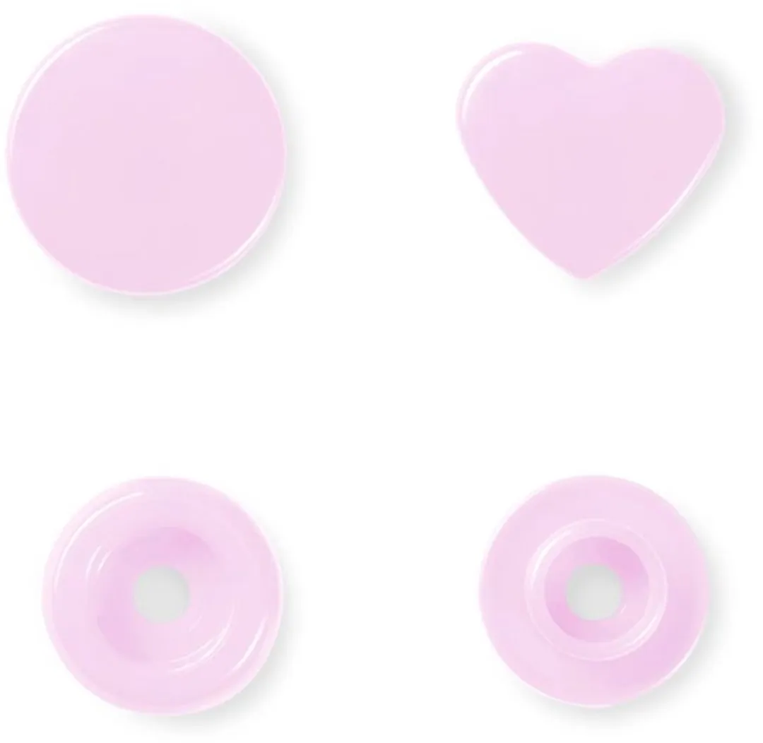 Prym Drukknoop ColorSnaps Hart Roze - 30 Stuks
