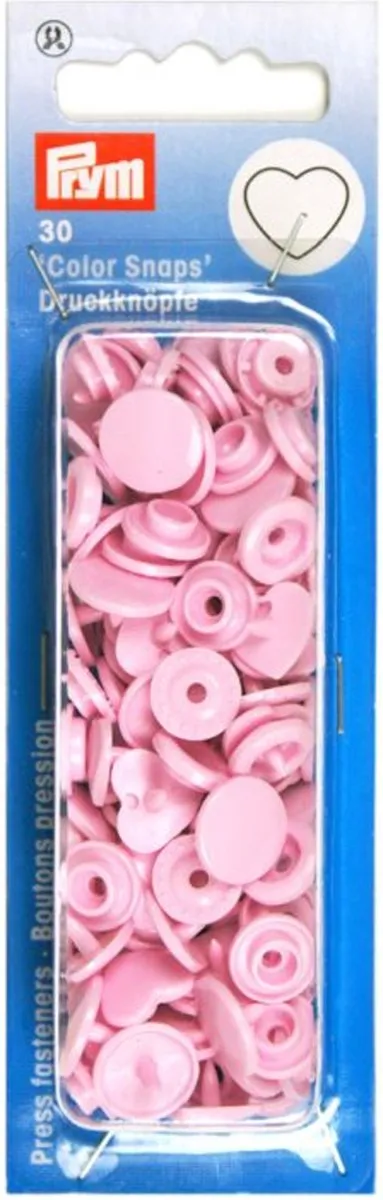 Prym Drukknoop ColorSnaps Hart Roze