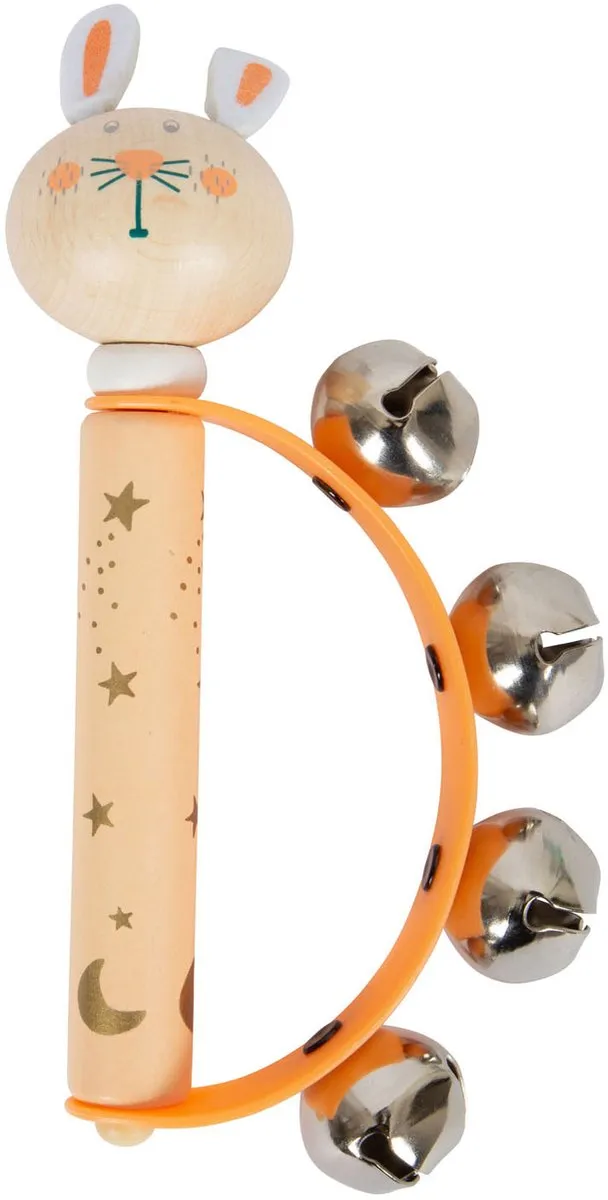 Small Foot Houten Baby Tamboerijn Dier Pastel